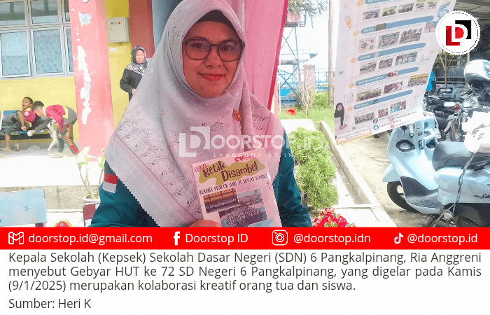 Gebyar HUT ke-72 SD Negeri 6 Pangkalpinang, Kolaborasi Kreatif Orang Tua dan Siswa