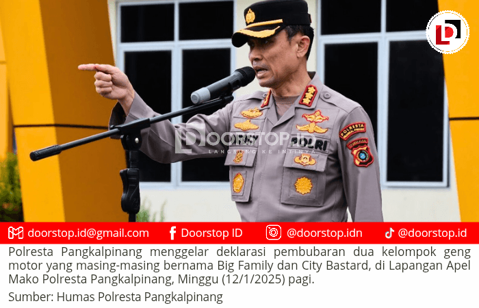 Polresta Pangkalpinang Gelar Deklarasi Pembubaran Dua Kelompok Geng Motor, Kapolres: Jika Diulangi Kami Tindak Tegas
