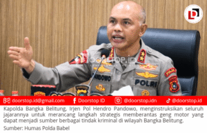 Kapolda Babel Perintahkan Tindakan Tegas untuk Berantas Geng Motor: ”Jangan Beri Ruang!”