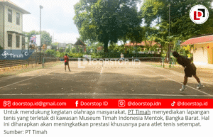 PT Timah Siapkan Sarana untuk Masyarakat dan Atlet Berlatih Tenis