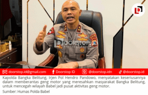 Kapolda Babel Tegaskan Komitmen Berantas Geng Motor: ”Tidak Ada Tempat untuk Mereka di Sini”