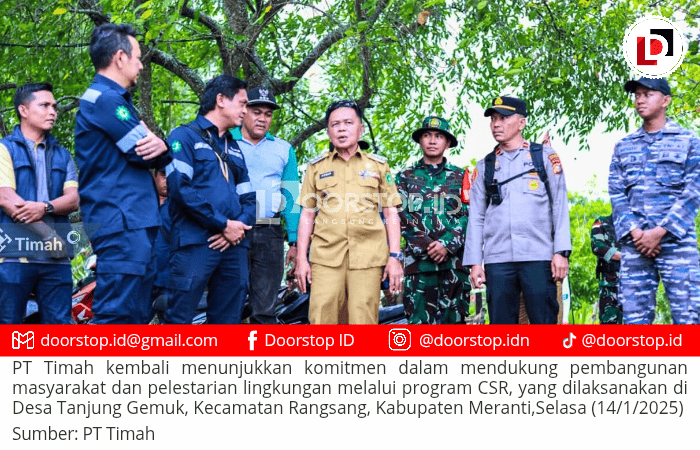 PT Timah Tbk Laksanakan Pelbagai Program CSR di Desa Tanjung Gemuk