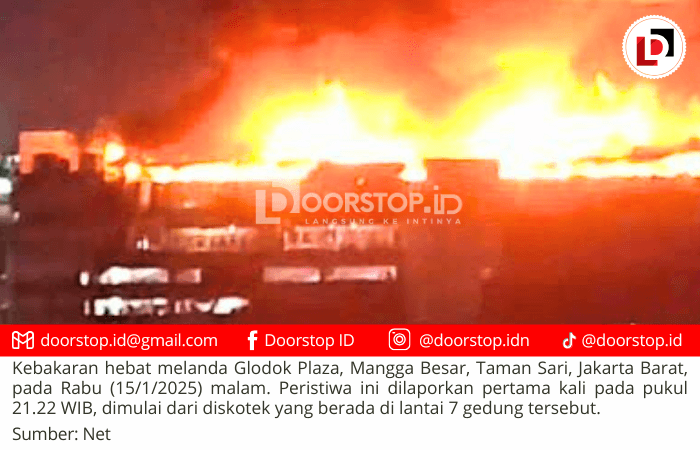 Update Kebakaran Glodok Plaza: Penyebab Gas Busa Peredam Suara, Sembilan Selamat, Lima Hilang