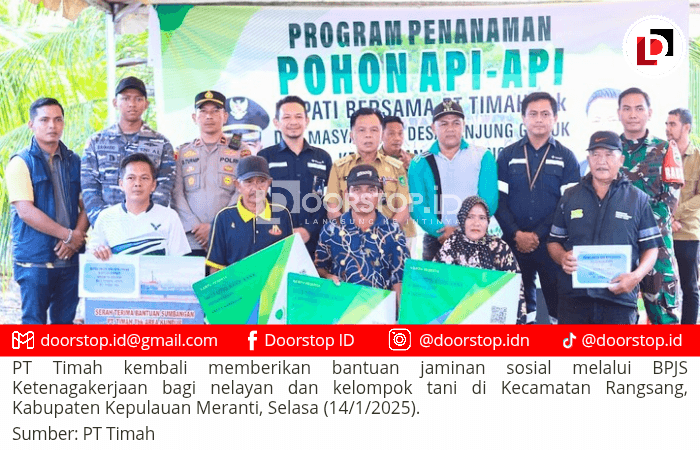 PT Timah Berikan Bantuan BPJS Ketenagakerjaan untuk Nelayan dan Petani di Kepulauan Meranti