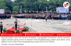 Kapolda Babel Pimpin Deklarasi Tolak Geng Motor di Pangkalpinang