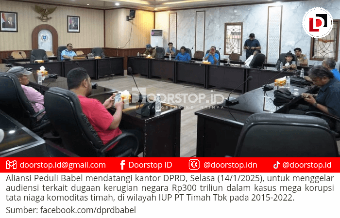 Aliansi Peduli Babel Tantang Klaim Kerugian Negara Rp300 Triliun di Kasus Mega Korupsi Timah