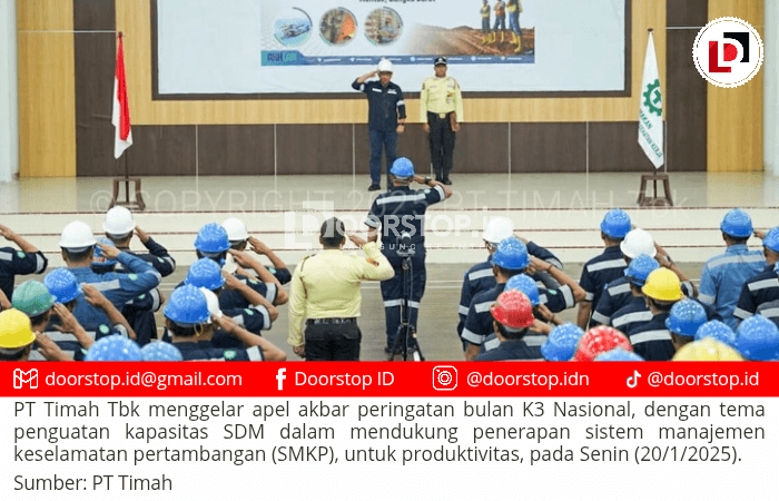 Komitmen K3, PT Timah Gelar Apel Akbar K3 Nasional