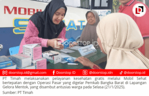 Mobil Sehat PT Timah Hadir dalam Operasi Pasar Pemkab Bangka Barat