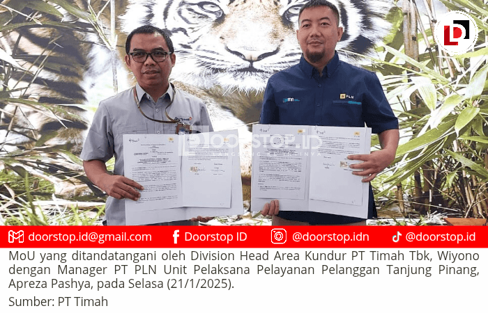 PT Timah dan PLN Teken MoU, Sinergi Tingkatkan Kapasitas Listrik untuk Operasional Lebih Efisien