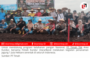 Wujudkan Ketahanan Pangan Nasional, PT Timah bersama Polsek Kundur Utara/Barat Dukung Program Satu Juta Hektare Tanaman Jagung