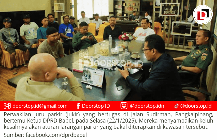 Jukir Jalan Sudirman Pangkalpinang Ngadu ke DPRD