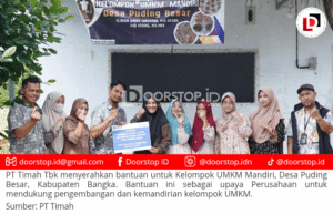 Kelompok UMKM Mandiri Puding Besar Terima Bantuan PT Timah, untuk Tingkatkan Alat Produksi Usaha