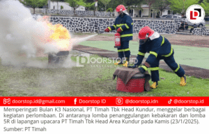 Semarak Peringatan Bulan K3 Nasional, PT Timah Gelar Lomba Penanganan Kebakaran dan 5R