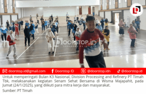 PT Timah Gelar Senam Bersama dengan Mitra Kerja dan Masyarakat
