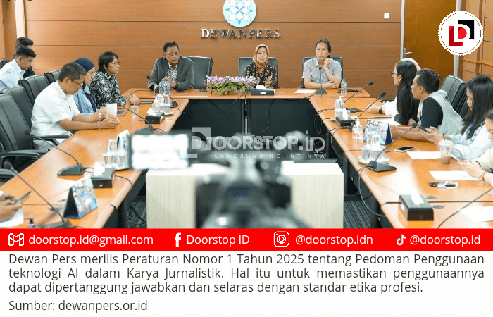 Dewan Pers Rilis Aturan Pedoman Penggunaan AI dalam Jurnalistik, Berikut Rinciannya