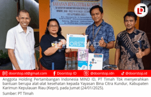 Permudah Cek Kesehatan Para Lansia, PT Timah Salurkan Alat Kesehatan untuk Yayasan Bina Citra Kundur