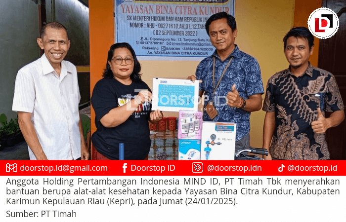Permudah Cek Kesehatan Para Lansia, PT Timah Salurkan Alat Kesehatan untuk Yayasan Bina Citra Kundur