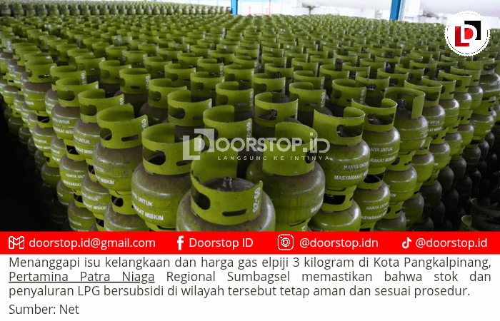 Pertamina Pastikan Distribusi LPG 3 Kg di Pangkalpinang Aman, Kelangkaan Akibat Penjualan di Luar Pangkalan Resmi