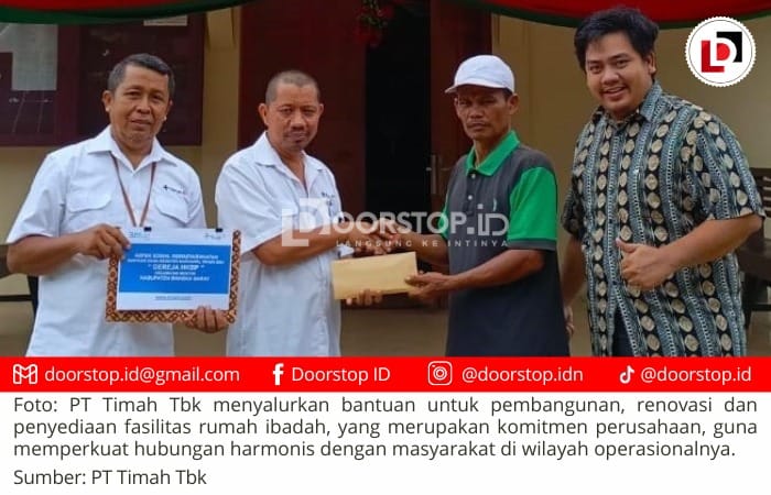 Komitmen Wujudkan Kehidupan Beragama Yang Harmonis, PT Timah Dukung Pengembangan Rumah Ibadah di Lingkar Tambang