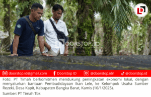 Dukung Peningkatan Ekonomi Lokal, PT Timah Salurkan Bantuan Pembudidayaan Lele ke Kelompok Usaha Desa Kapit