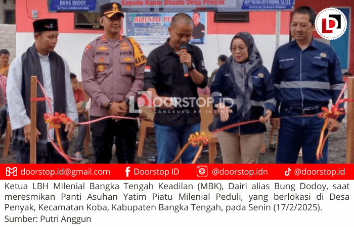 Resmikan Panti Asuhan Milenial Peduli, Ketua LBH MBK: Ingin Jadi Manusia Bermanfaat