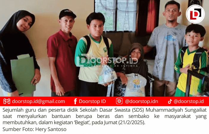 Bantu Masyarakat yang Membutuhkan, SDS Muhammadiyah Sungailiat Gelar Program ‘Begiat’