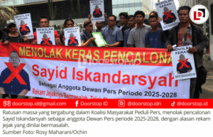 Rekam Jejak Bermasalah, Ratusan Massa Tolak Pencalonan Sayid Iskandarsyah sebagai Anggota Dewan Pers