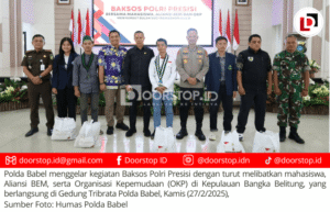 Baksos Polri Presisi: Polda Babel bersama Mahasiswa, Aliansi BEM dan OKP Salurkan 1200 Paket Sembako