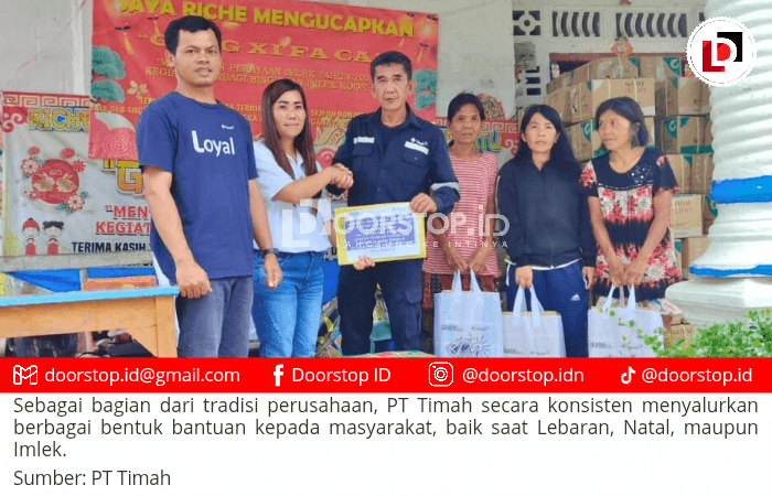 PT Timah Jaga Tradisi Berbagi Kado Imlek untuk Masyarakat Tionghoa