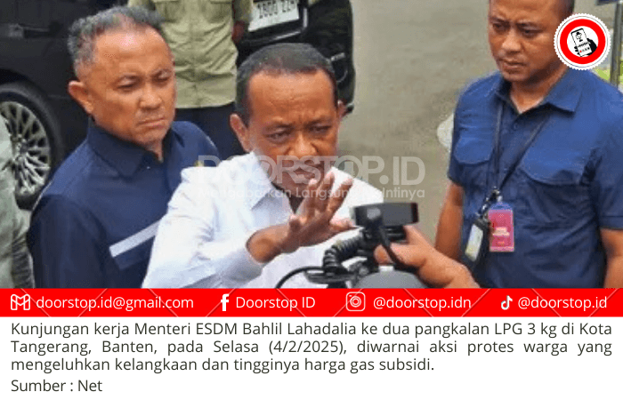 Kunjungan Menteri ESDM ke Pangkalan LPG di Tangerang Diwarnai Aksi Protes Warga