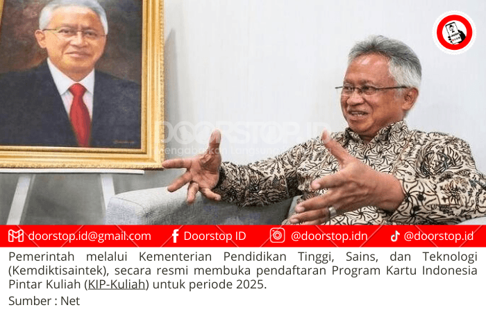 Pemerintah Resmi Buka Pendaftaran KIP-Kuliah 2025, ini Jadwal dan Besaran Bantuan