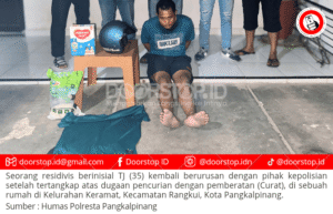Residivis Dibekuk, Bobol Rumah dan Gasak Celengan Berisi Puluhan Juta