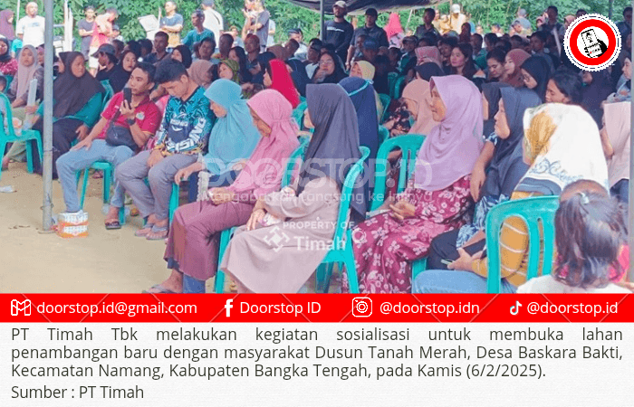 Tingkatkan Kinerja Operasi Produksi, PT Timah Gandeng Masyarakat Dusun Tanah Merah Lakukan Penambangan