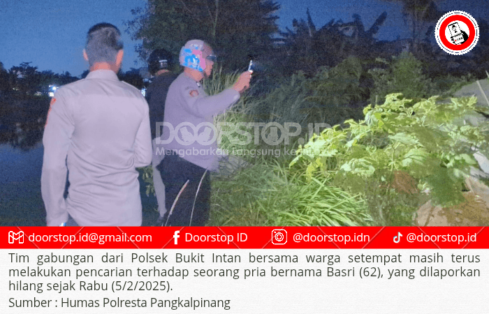 Basri, Warga Pangkalpinang Dilaporkan Hilang