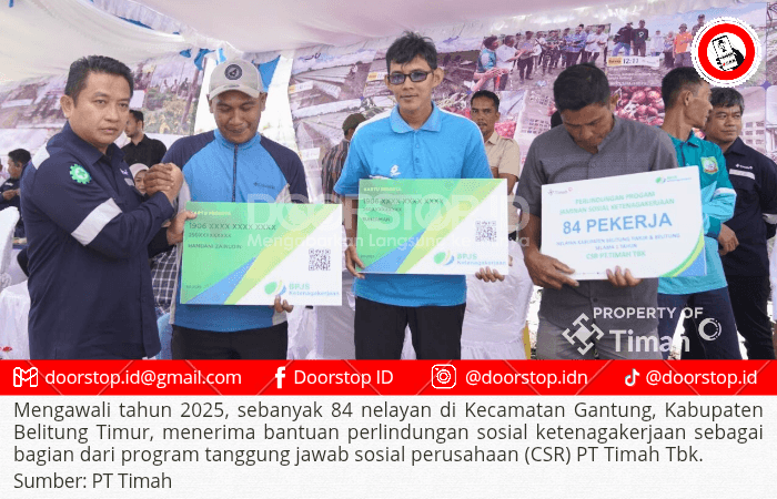 PT Timah Fasilitasi 84 Nelayan di Belitung Timur dengan BPJS Ketenagakerjaan