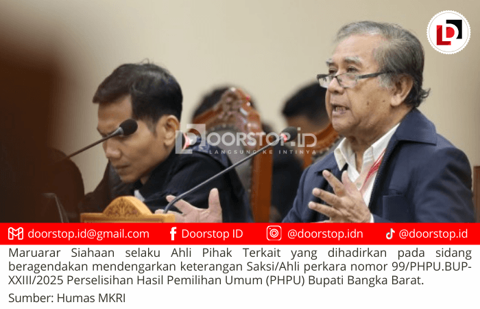 Sidang Lanjutan Sengketa Pilkada Bangka Barat di MK: Saksi Beberkan Dugaan Politik Uang