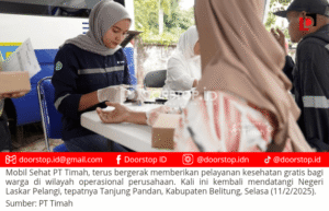 Mobil Sehat PT Timah Beri Pelayanan Kesehatan Gratis di Negeri Laskar Pelangi, Warga: Semoga Rutin