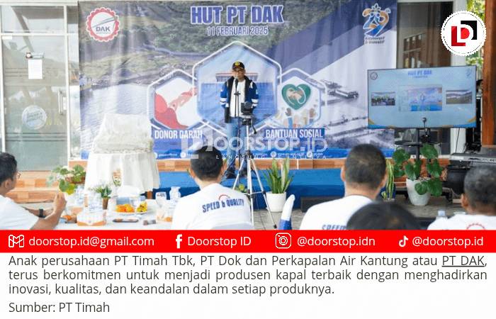 Peringati HUT ke-29, PT DAK Ingin Jadi Produsen Kapal Terbaik di Industri Maritim