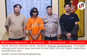 Miliki Sabu 4,27 Gram, Buruh Harian di Pangkalpinang ini Ditangkap Polisi