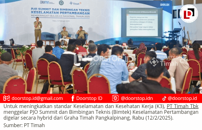 PT Timah Tbk Gelar PJO Summit dan Bimtek Keselamatan Pertambangan