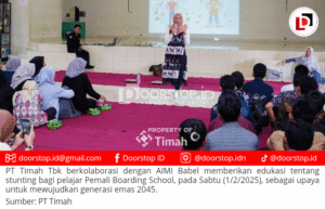 Cegah Stunting, PT Timah Bersama AIMI Edukasi Para Pelajar Program Pemali Boarding School
