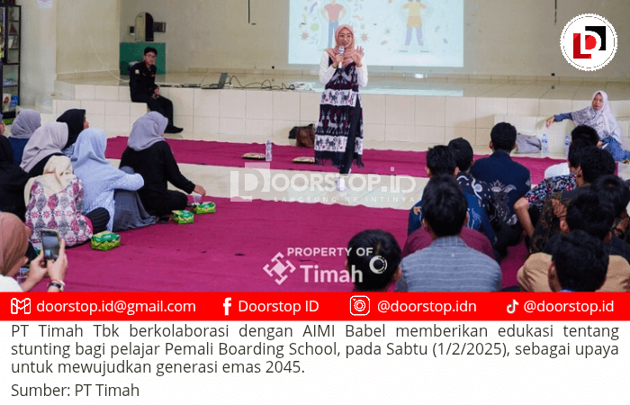 Cegah Stunting, PT Timah Bersama AIMI Edukasi Para Pelajar Program Pemali Boarding School
