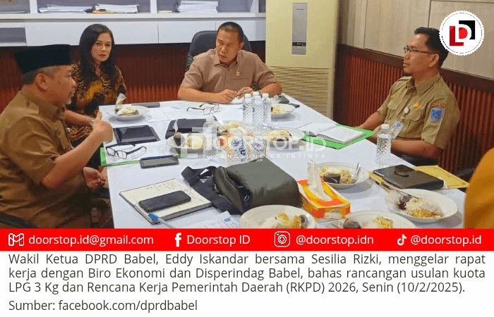 Eddy Iskandar dan Sesilia Rizki Rapat dengan Biro Ekonomi dan Disperindag, Bahas Kuota LPG 3 Kg dan RKPD 2026
