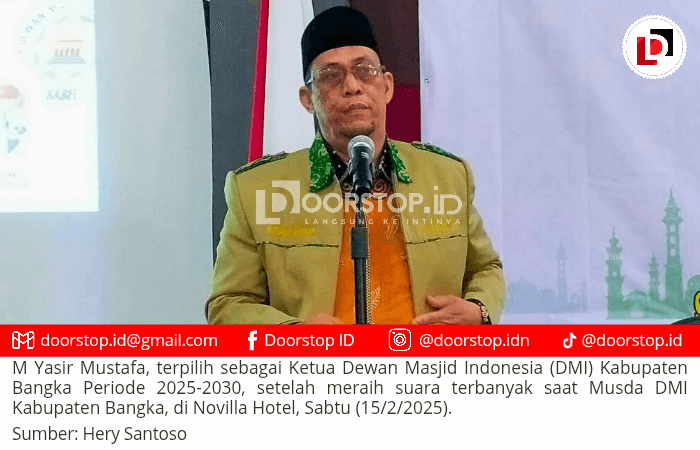 Raih Suara Terbanyak, M Yasir Mustafa Nahkodai DMI Kabupaten Bangka Periode 2025-2030