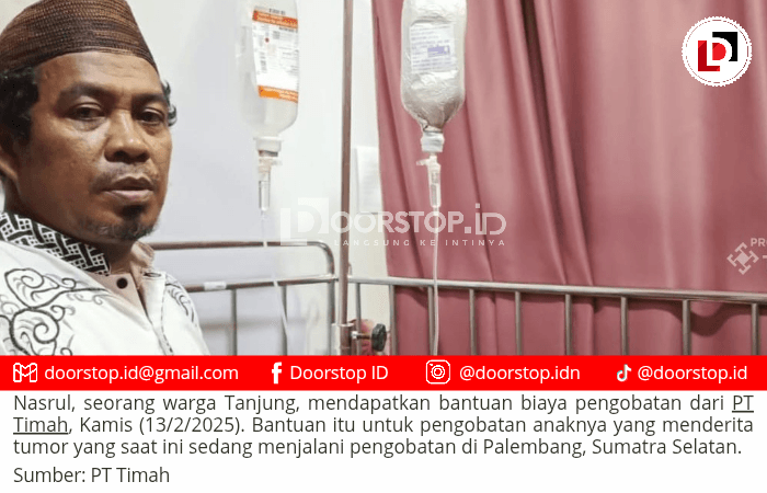 PT Timah Peduli: Bantu Biaya Pengobatan Ravael, Warga Kelurahan Tanjung Penderita Tumor