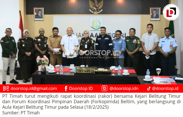 PT Timah Apresiasi Kejari Beltim Gelar Rakor tentang Perbaikan Tata Kelola Timah