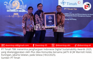Berinovasi Teknologi dalam Bisnis Perusahaan, PT Timah Raih Penghargaan Digital Sustainability Awards 2025