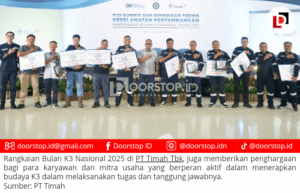 Peringatan Bulan K3 Nasional, PT Timah Berikan Penghargaan Bagi Karyawan dan Mitra Usaha