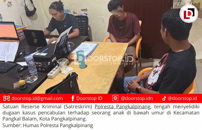 Polisi Ungkap Dugaan Pencabulan Anak di Pangkalpinang, Masih Lakukan Penyidikan