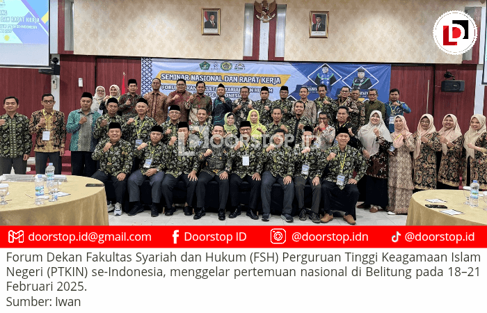 Forum Dekan Fakultas Syariah dan Hukum PTKIN Gelar Pertemuan Nasional di Belitung, Bahas Peningkatan Mutu Pendidikan